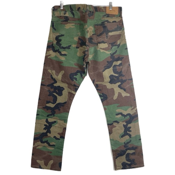 Polo Ralph Lauren Varick Slim Camo Jeans 35x32 - Picture 2 of 11